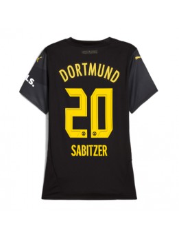 Borussia Dortmund Marcel Sabitzer #20 Auswärtstrikot für Frauen 2024-25 Kurzarm